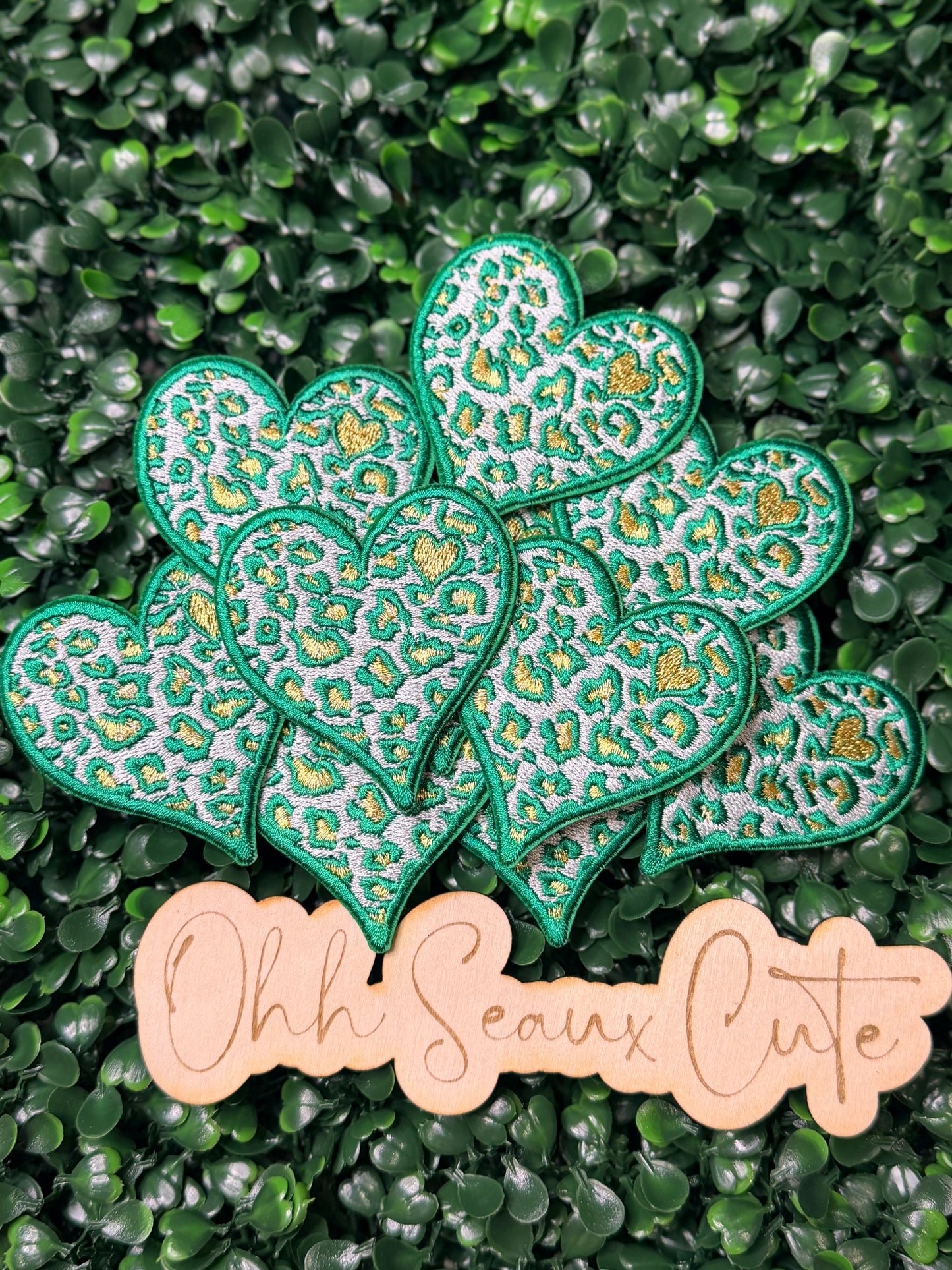 2.5” St Patrick’s Leopard Heart