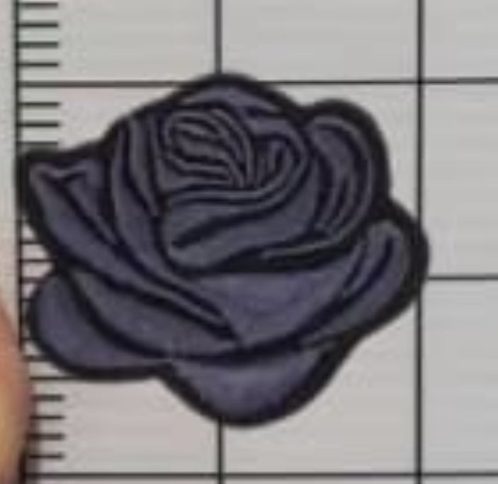 2” Embroidery Rose- Two Tone