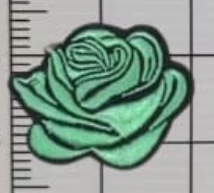 2” Embroidery Rose- Two Tone