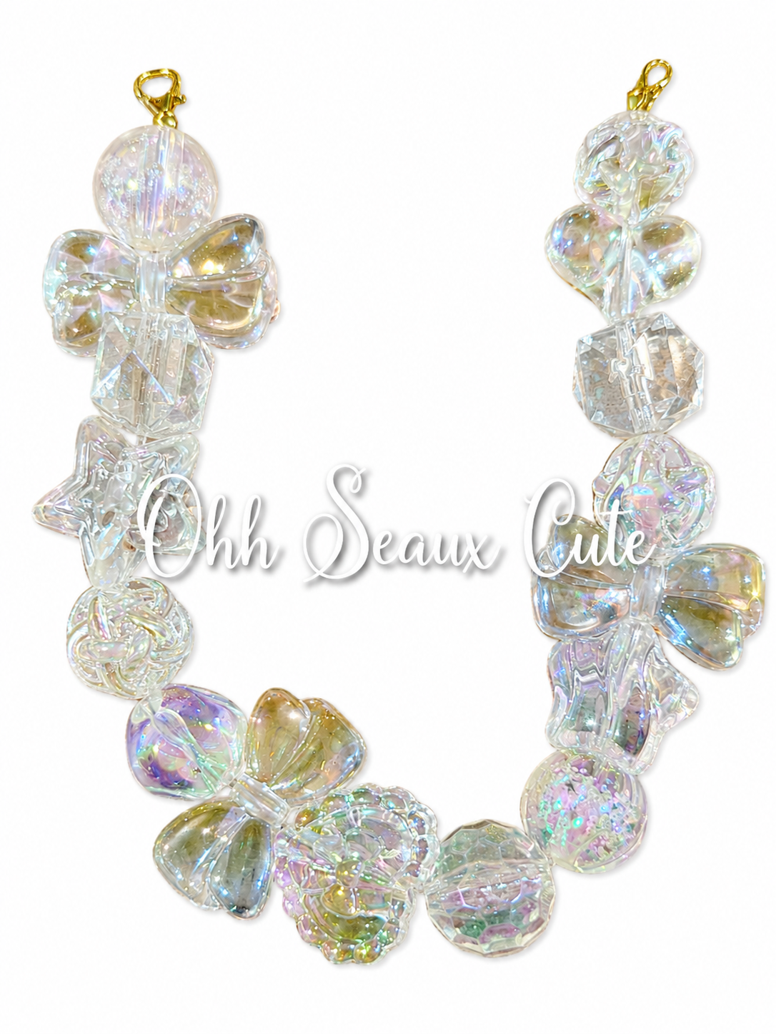 9” Crystal Clear Hat Chain