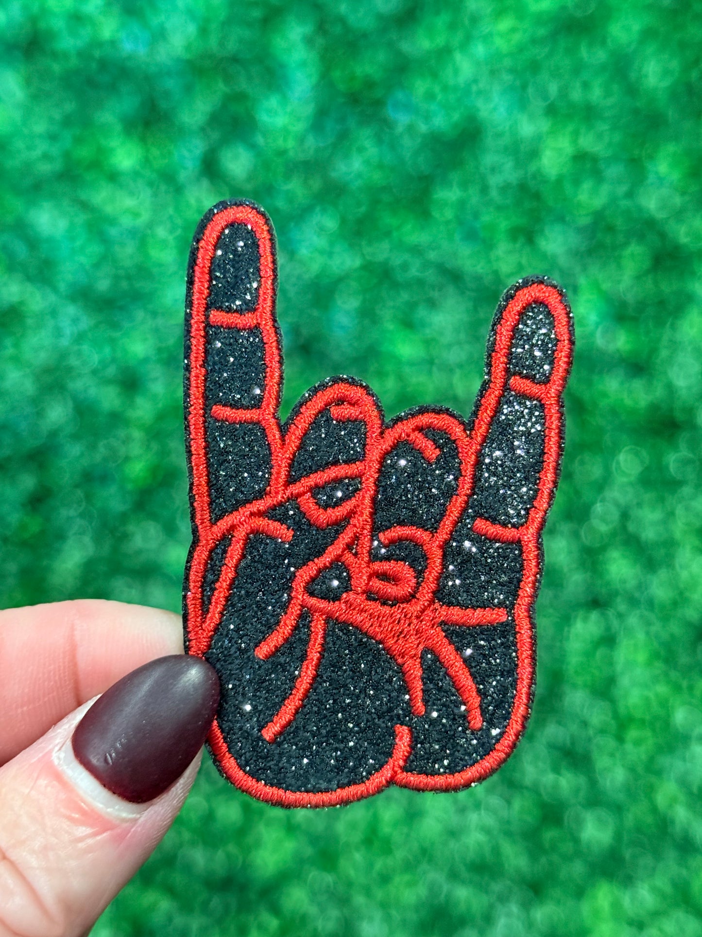 3” Rock Fingers Red/Black