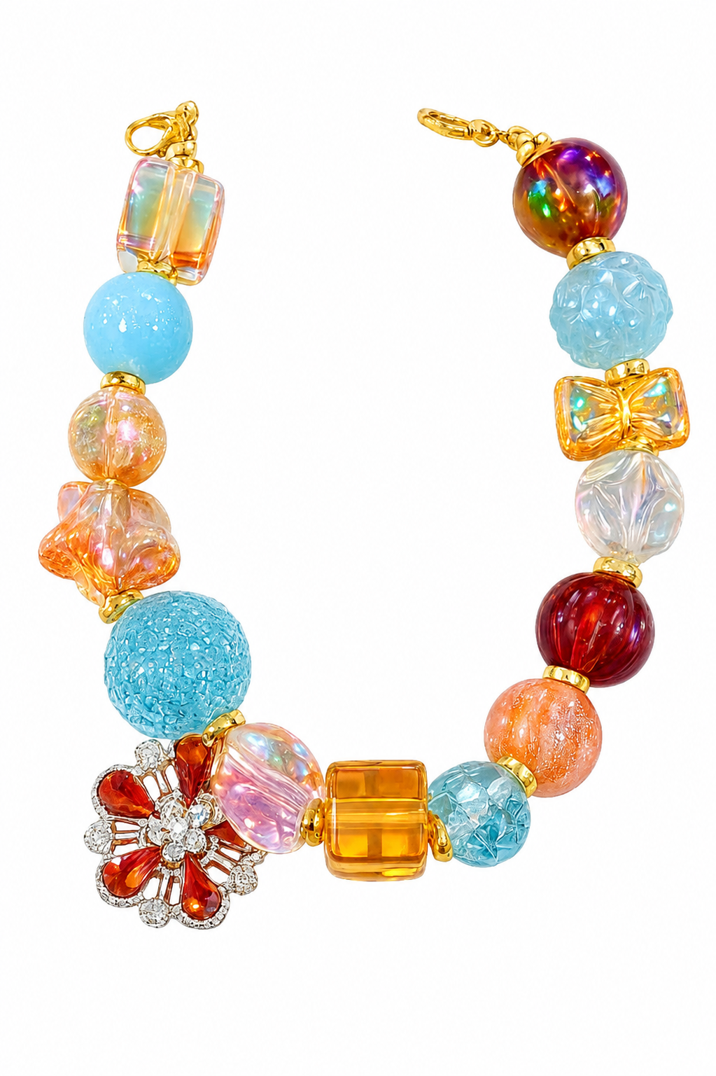 9” Orange/Blue 2 Hat Chain