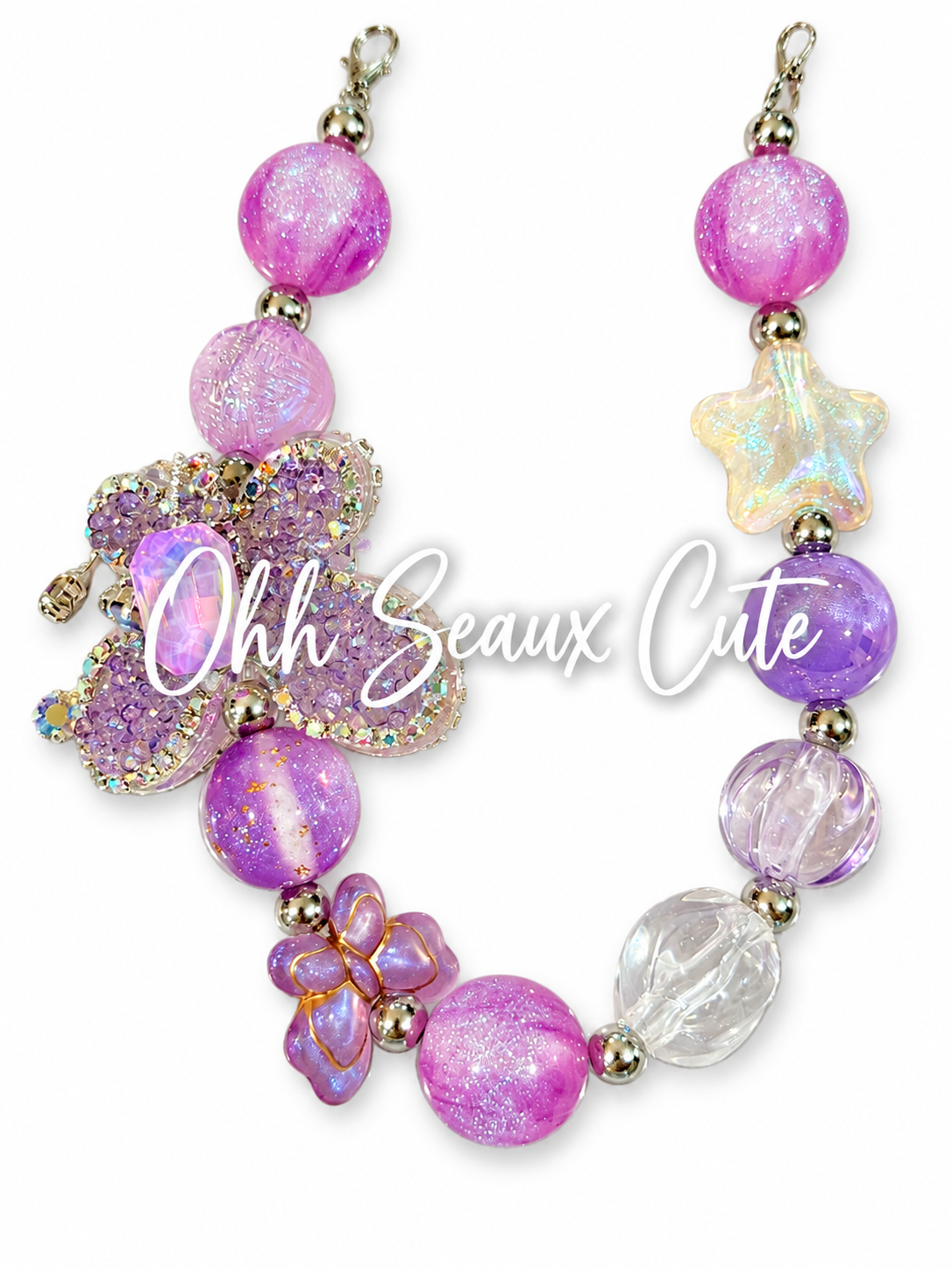 9” Lavender 4 Hat Chain