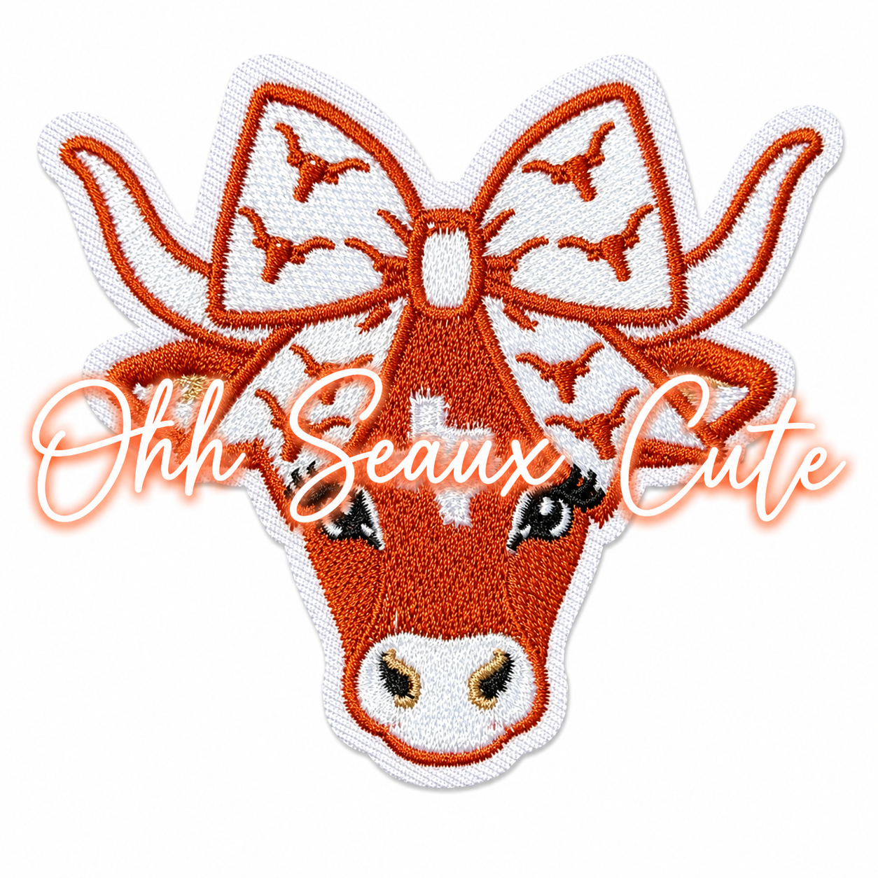 3.5” Longhorns Hairbow Mascot