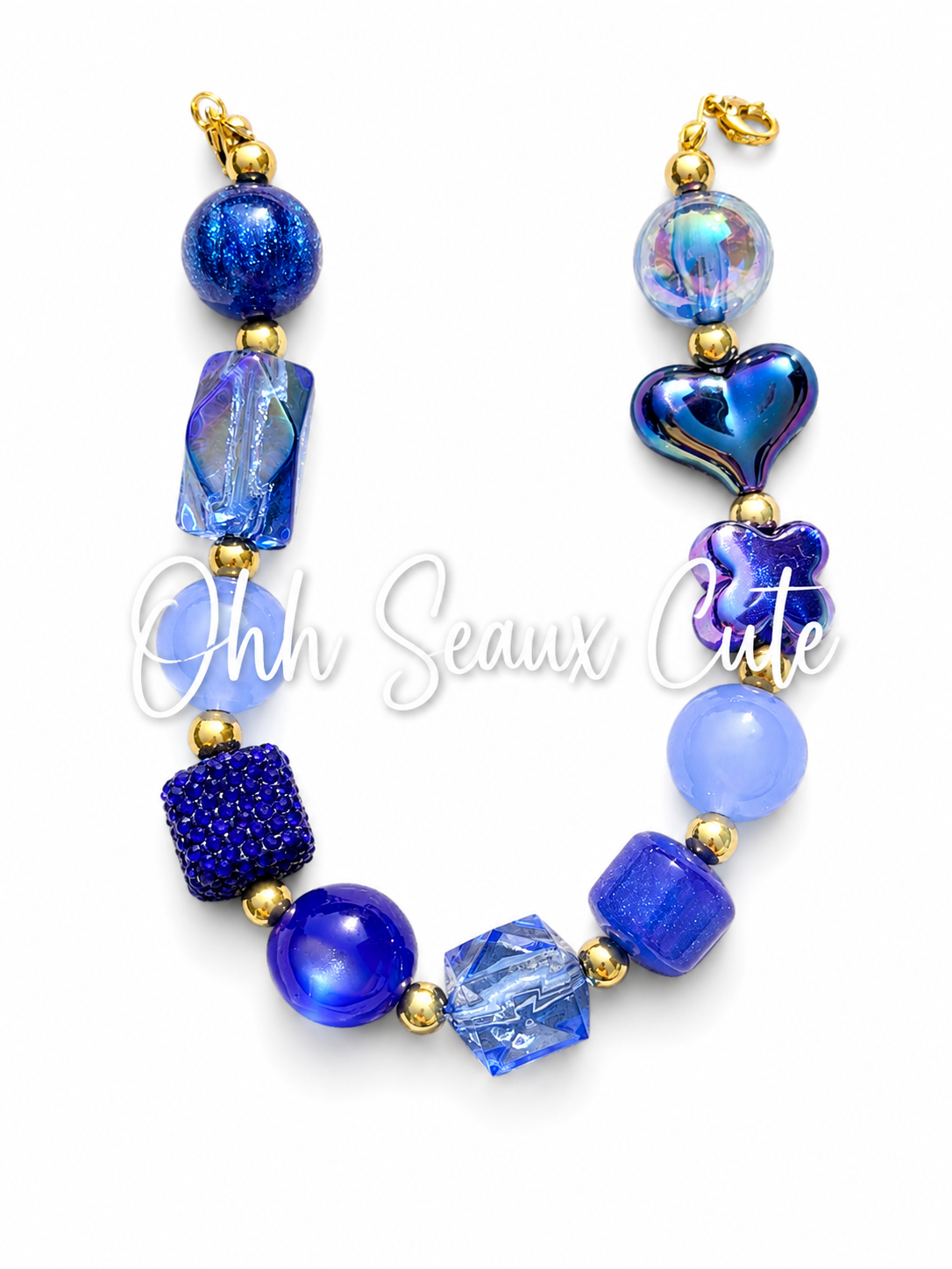 9” Royal Blue 3 Hat Chain