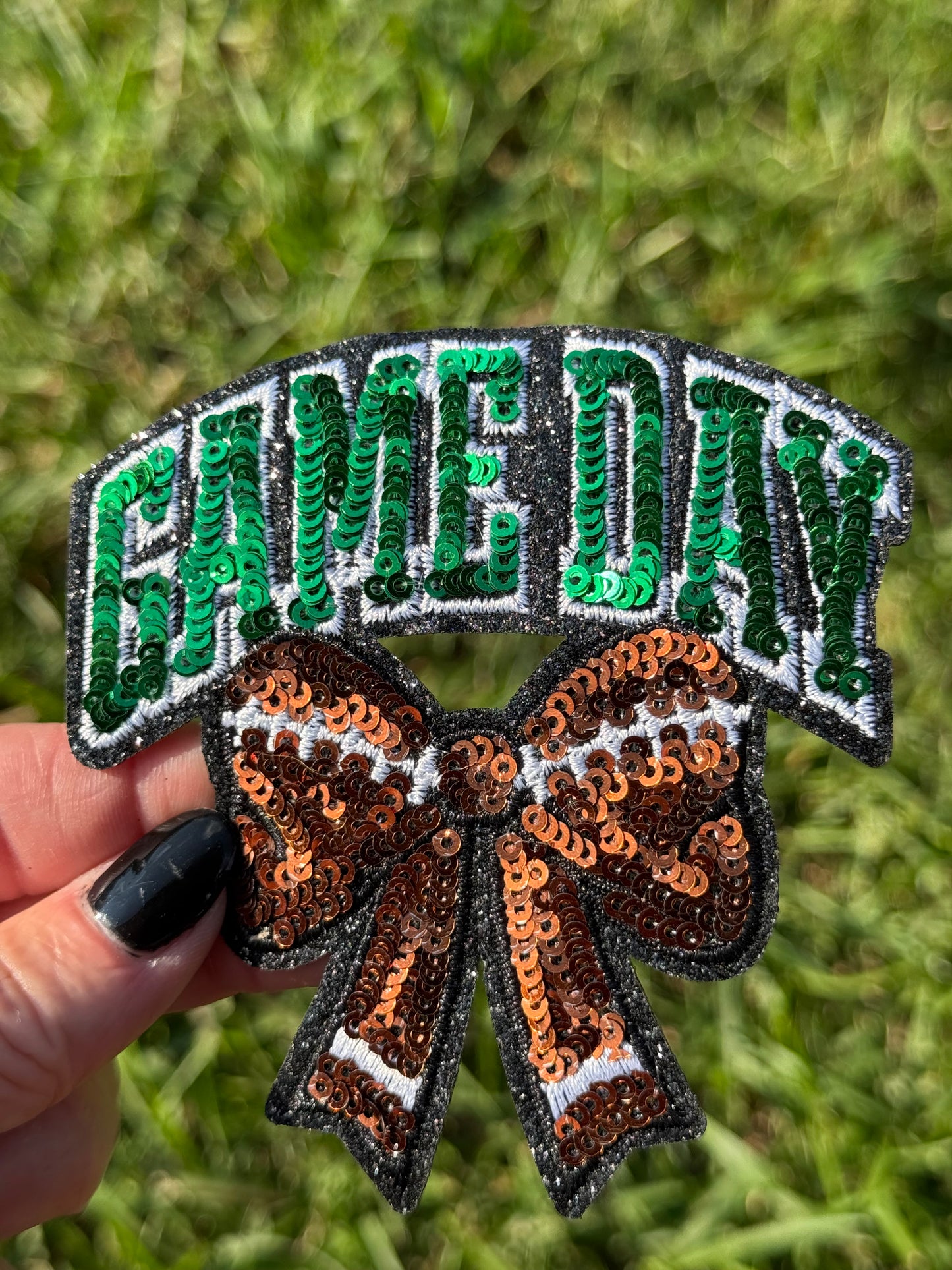 3.5” Sequin GAME DAY Bow