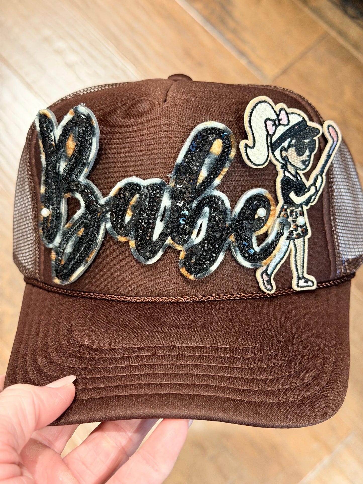 5.5” Sequin BABE Faux Fur