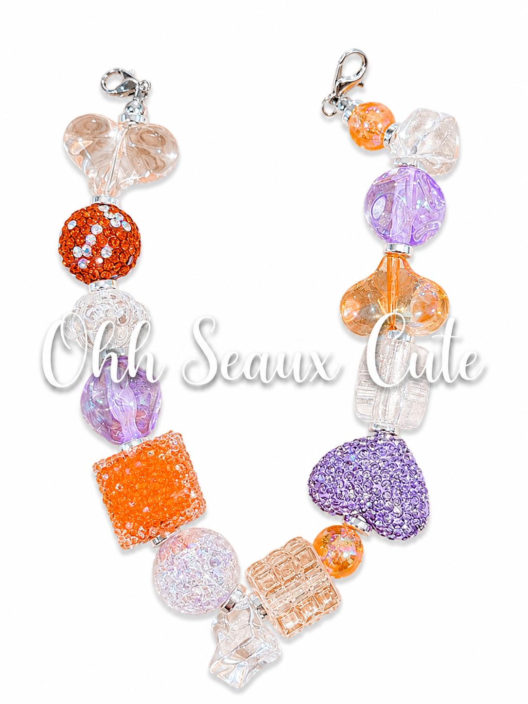 9” Clemson Ice 4 Hat Chain