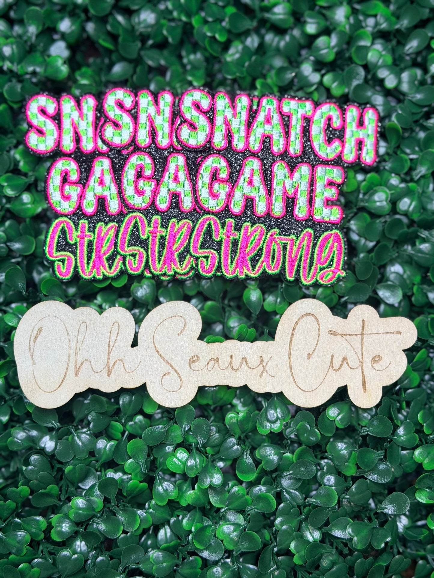 3” Gym Snatch Game Strong-OSC ORIGINAL Checkered