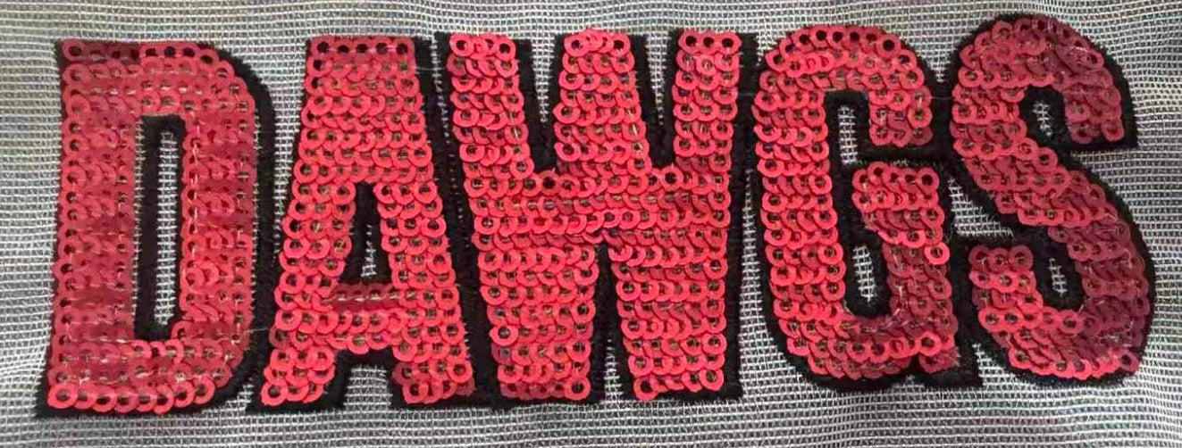 5” DAWGS Sequin Patch