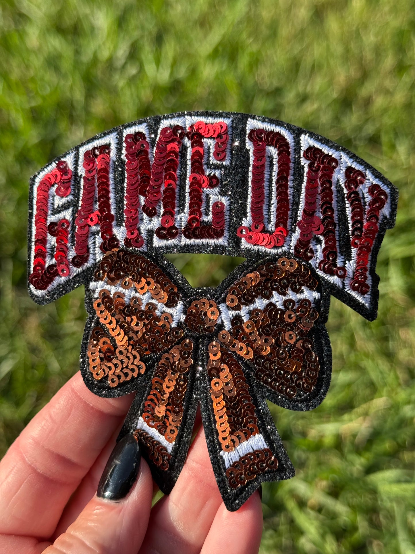3.5” Sequin GAME DAY Bow