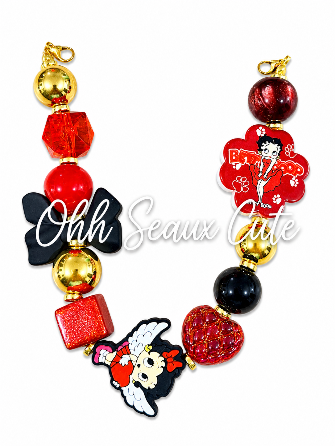 9” Betty Boop 5 Hat Chain