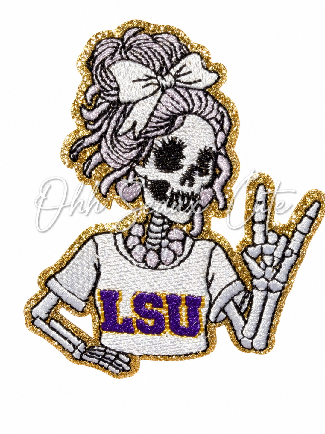 3.5” Game Day Skelly Babe- LSU