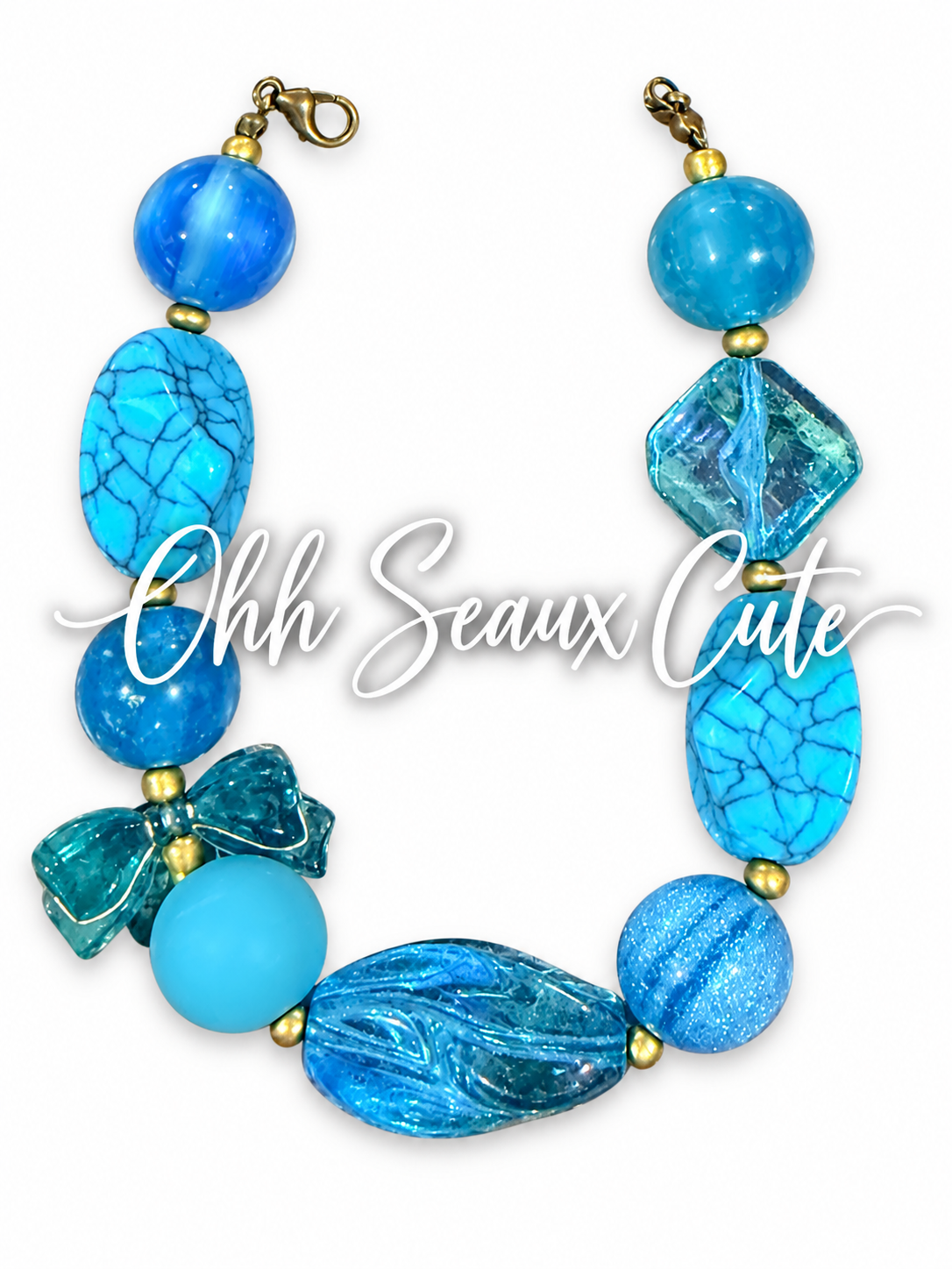9” Peacock 8 Hat Chain