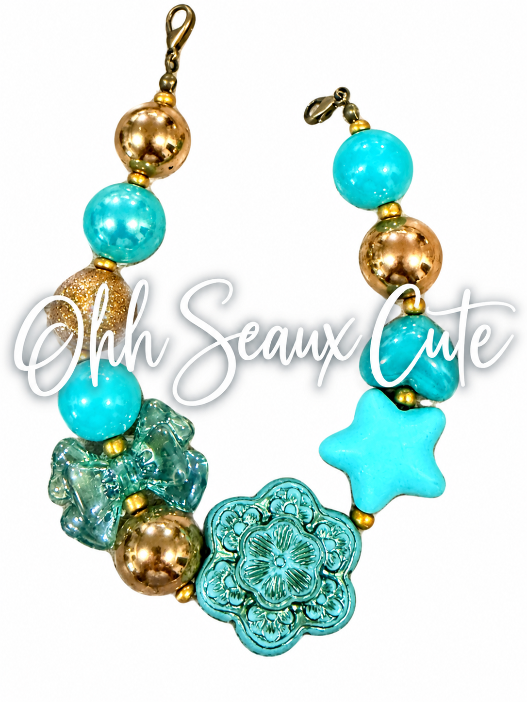 9” Peacock 5 Hat Chain
