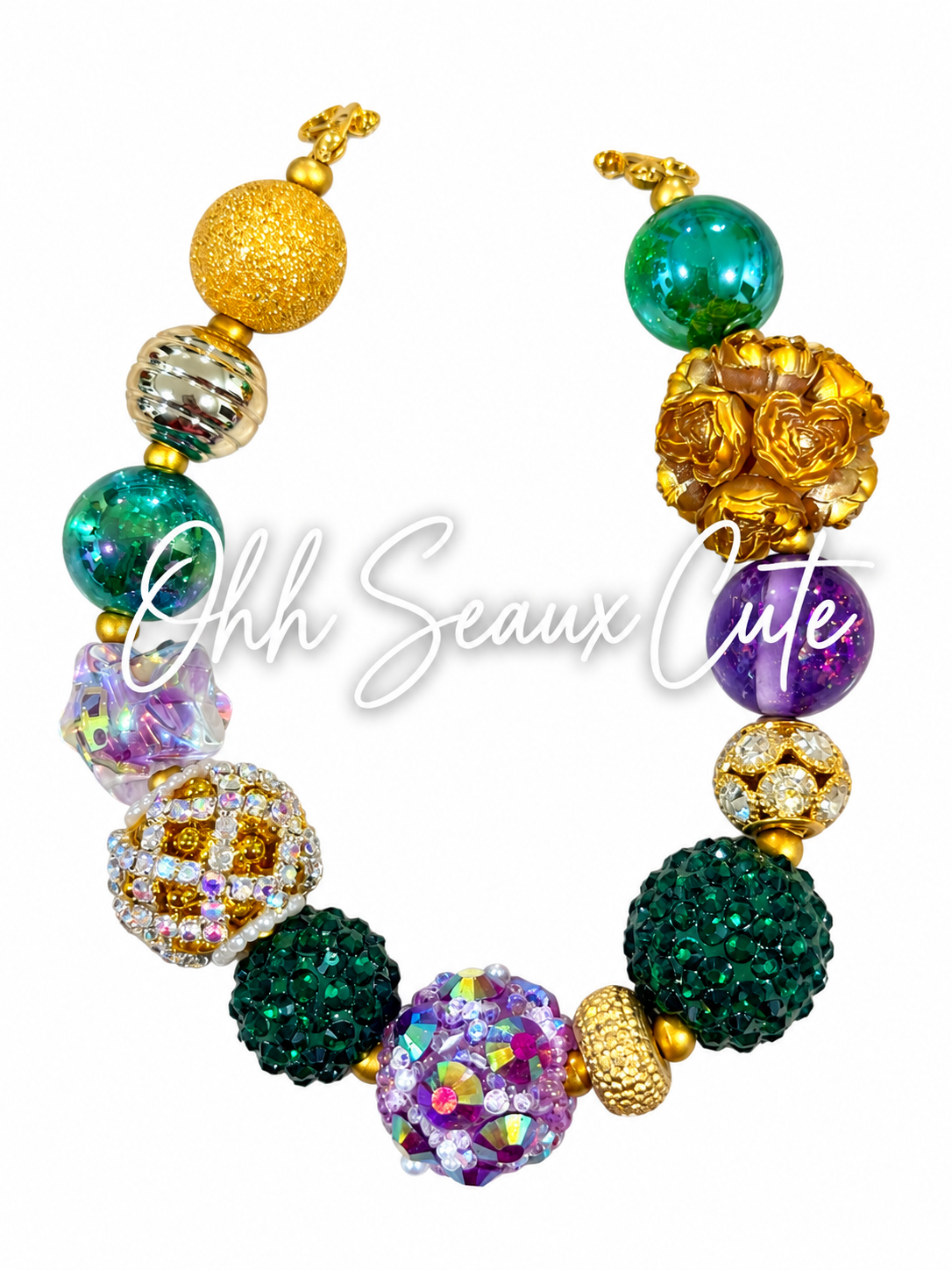 9” Mardi Gras 5 Hat Chain