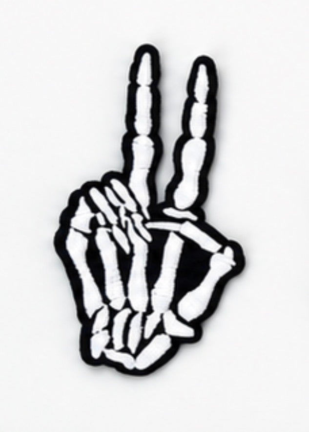 3” Glow Peace Skeleton Fingers