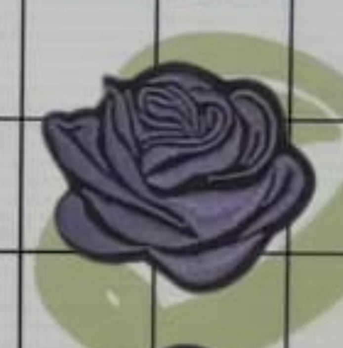 2” Embroidery Rose- Two Tone