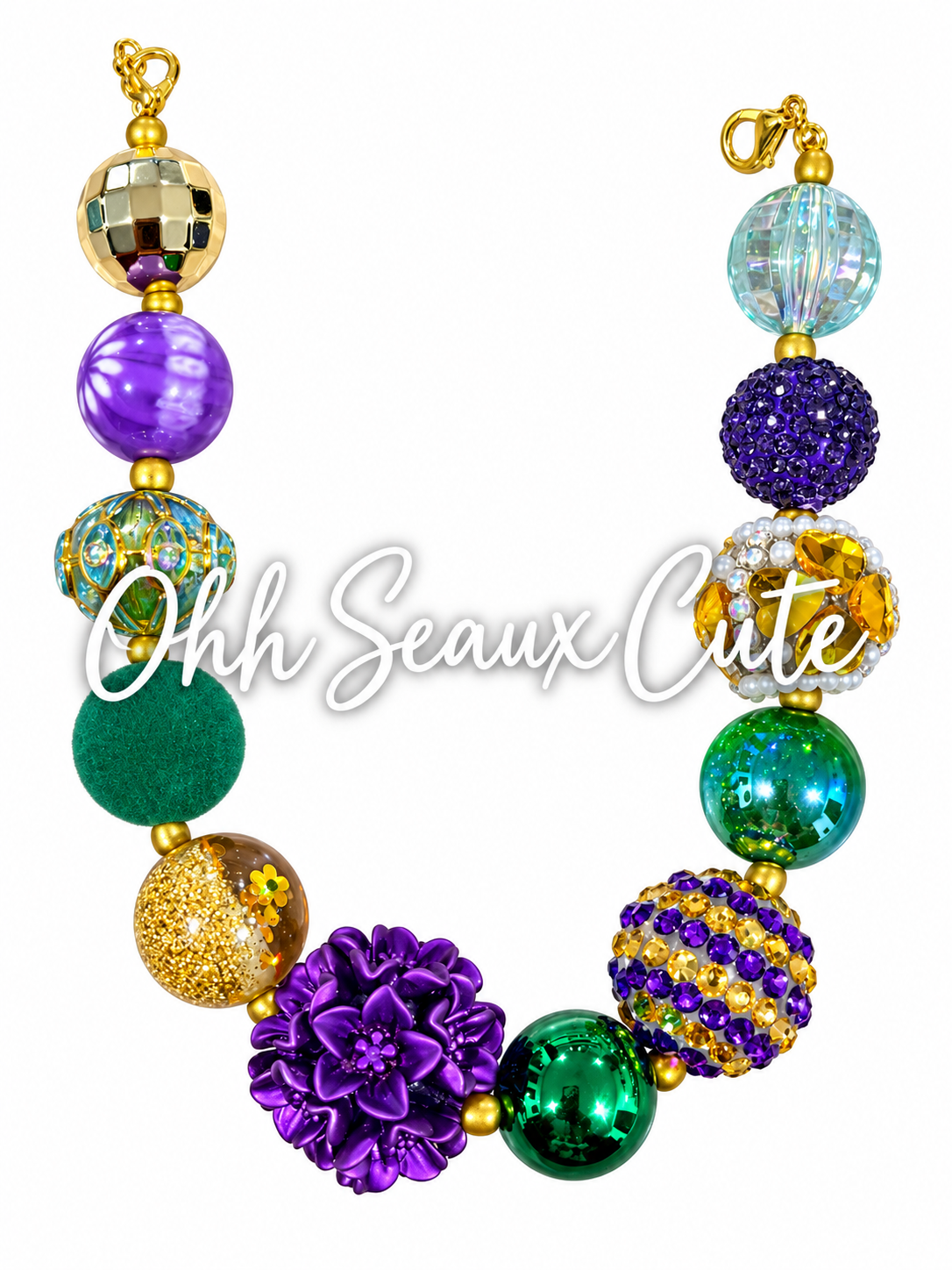 9” Mardi Gras 11 Hat Chain