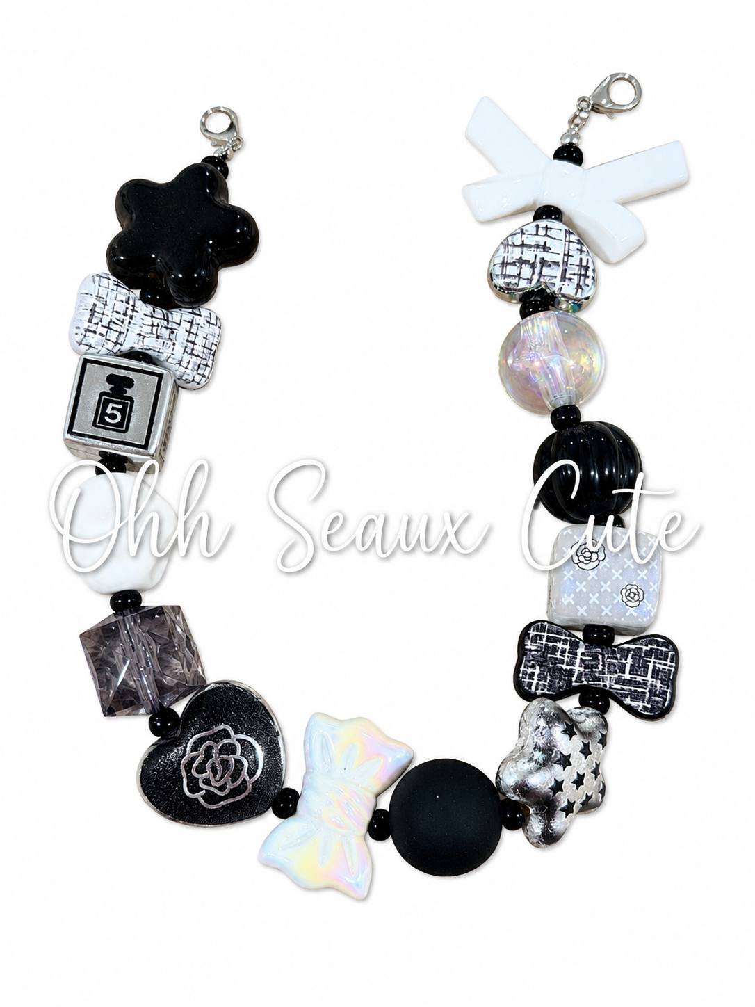Black/White 3 Hat Chain