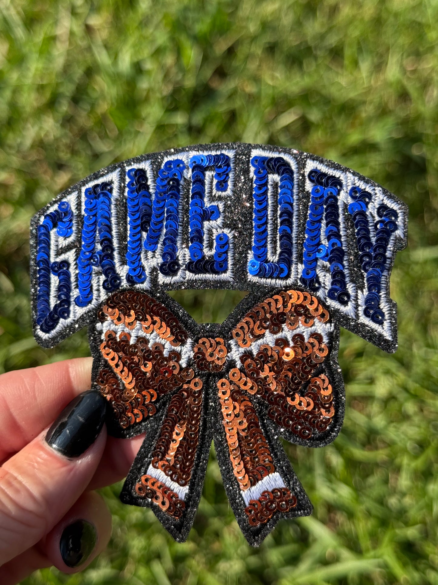 3.5” Sequin GAME DAY Bow
