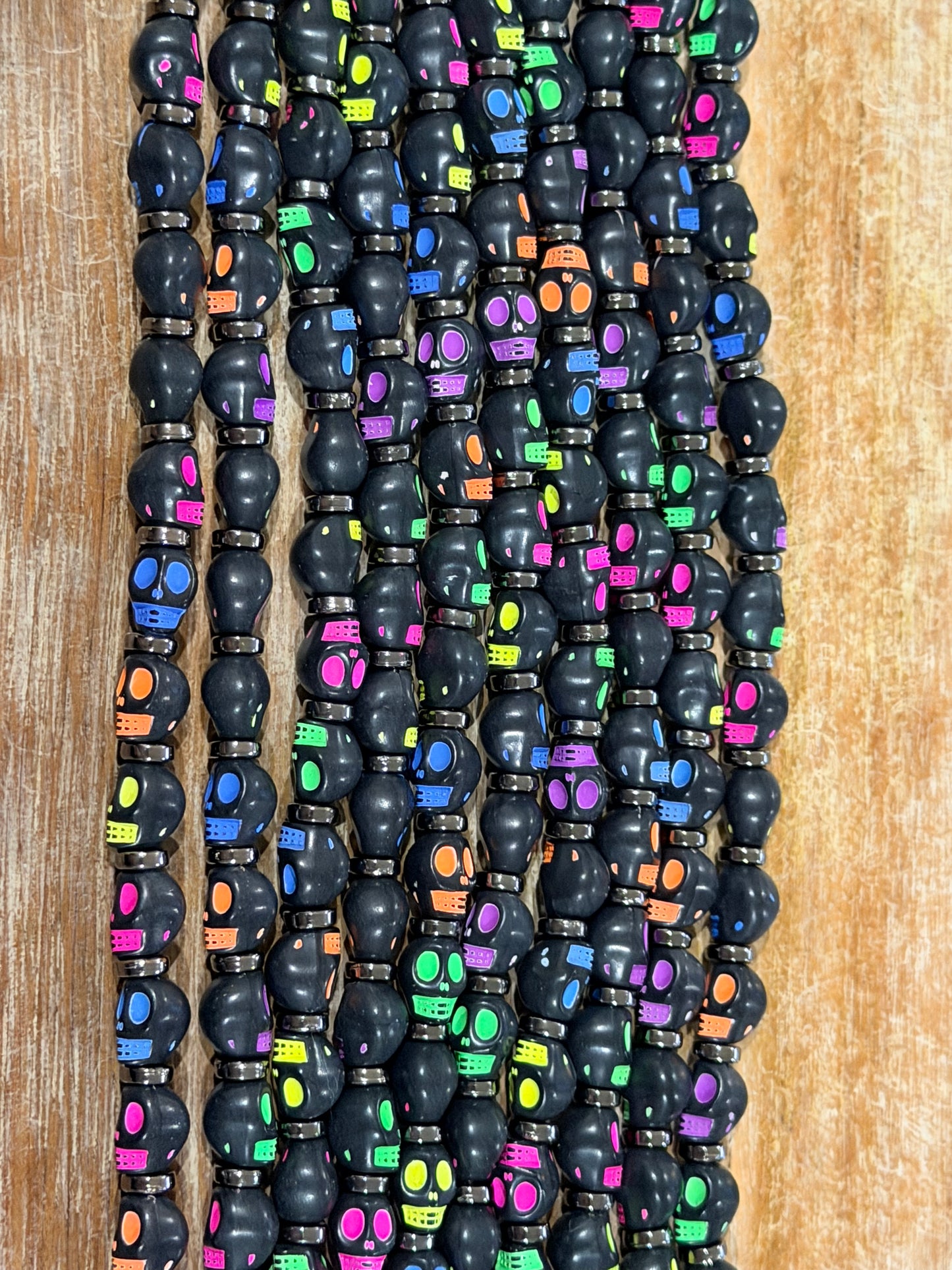 9” Neon Skeleton Hat Chain
