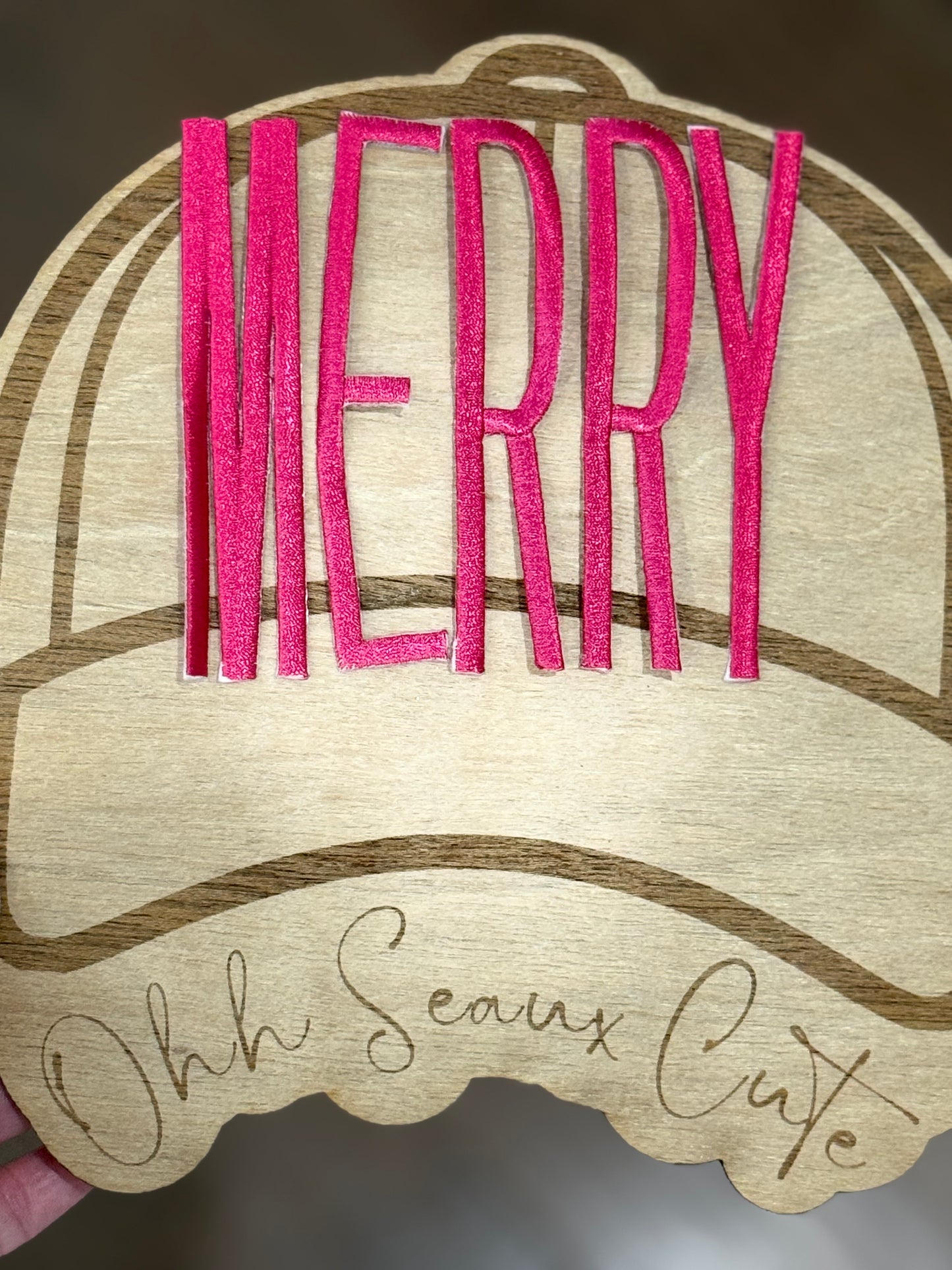 4” 3D Skinny MERRY Letters