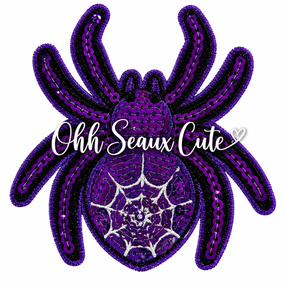 3” Purple Sequin Spider