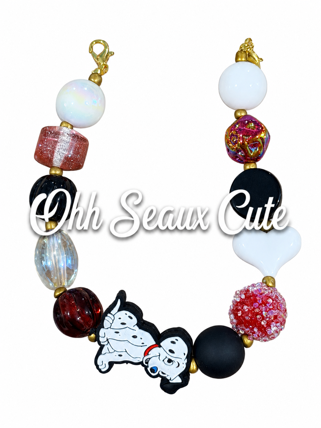 9” Dalmatian Hat Chain