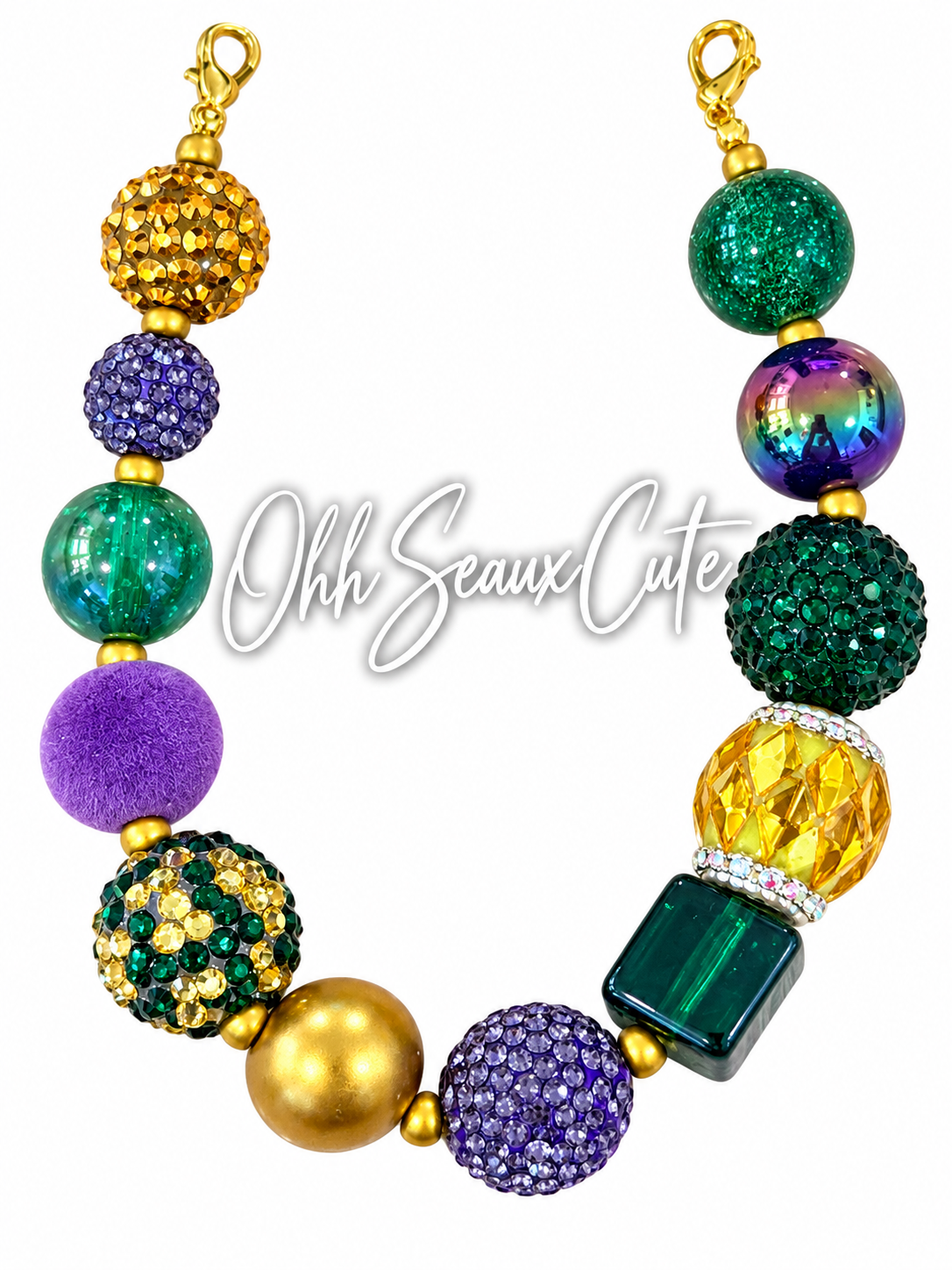 9” Mardi Gras 15 Hat Chain