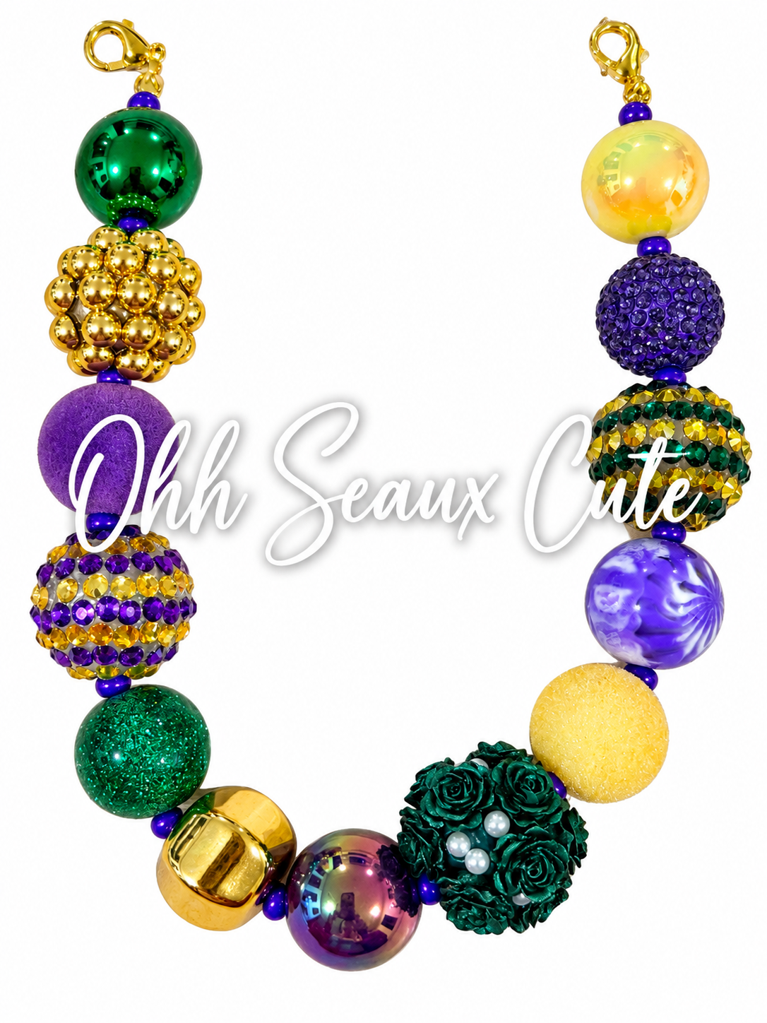 9” Mardi Gras 9 Hat Chain