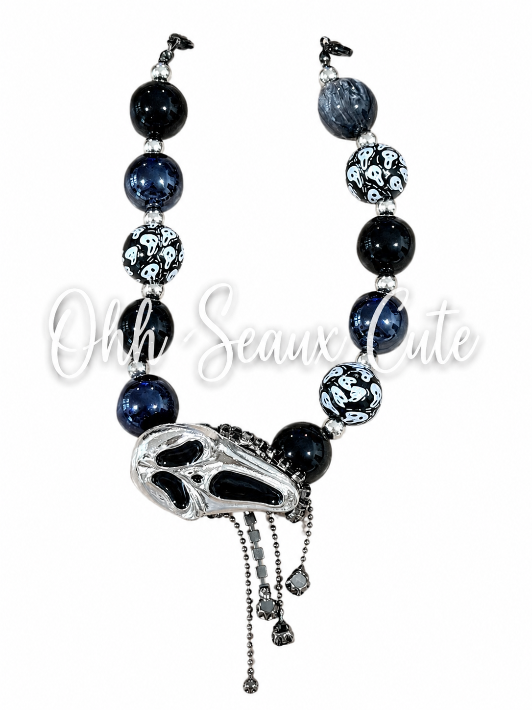 9” Ghost-face 3 Hat Chain