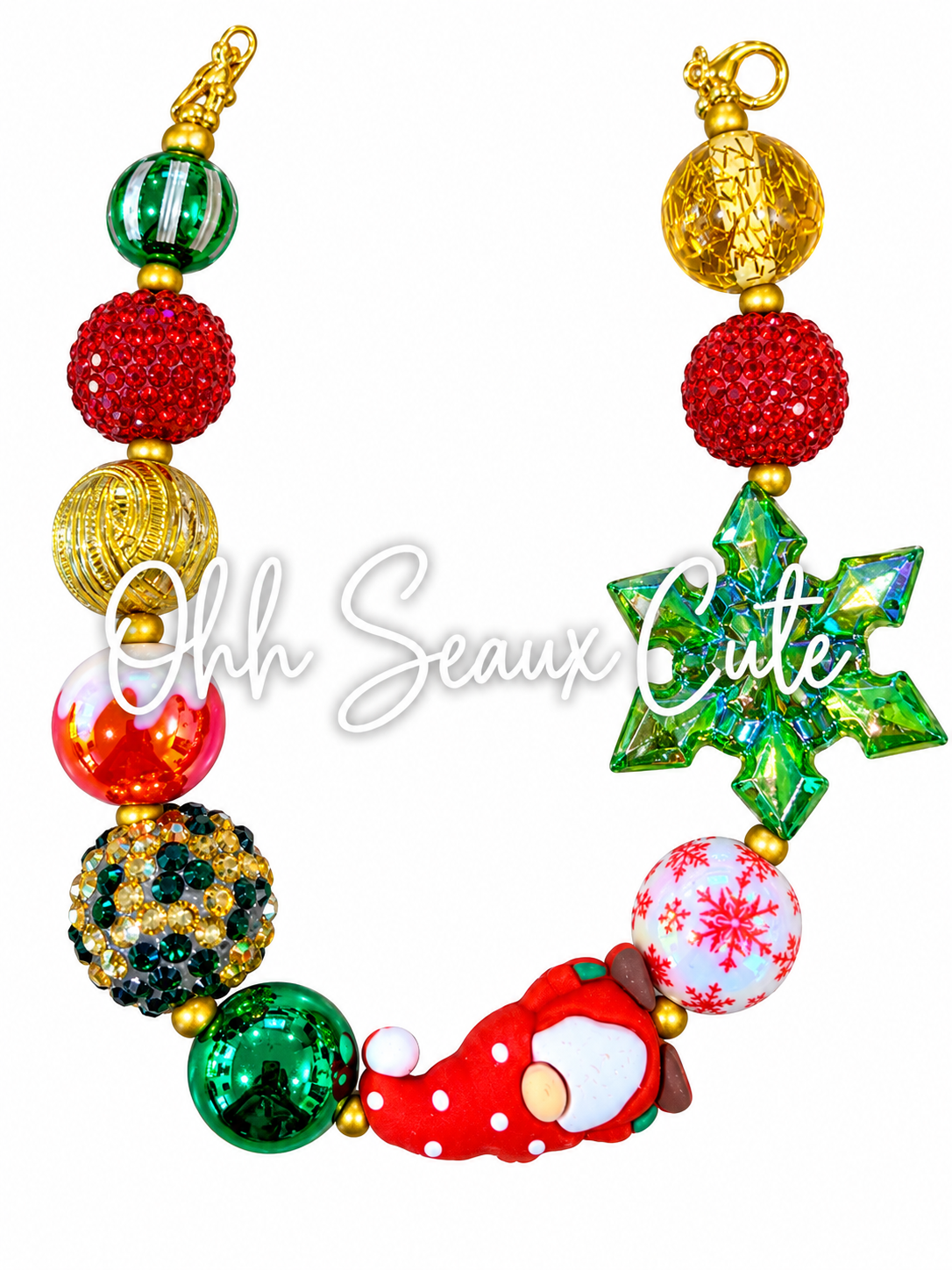 9” Christmas 4 Hat Chain