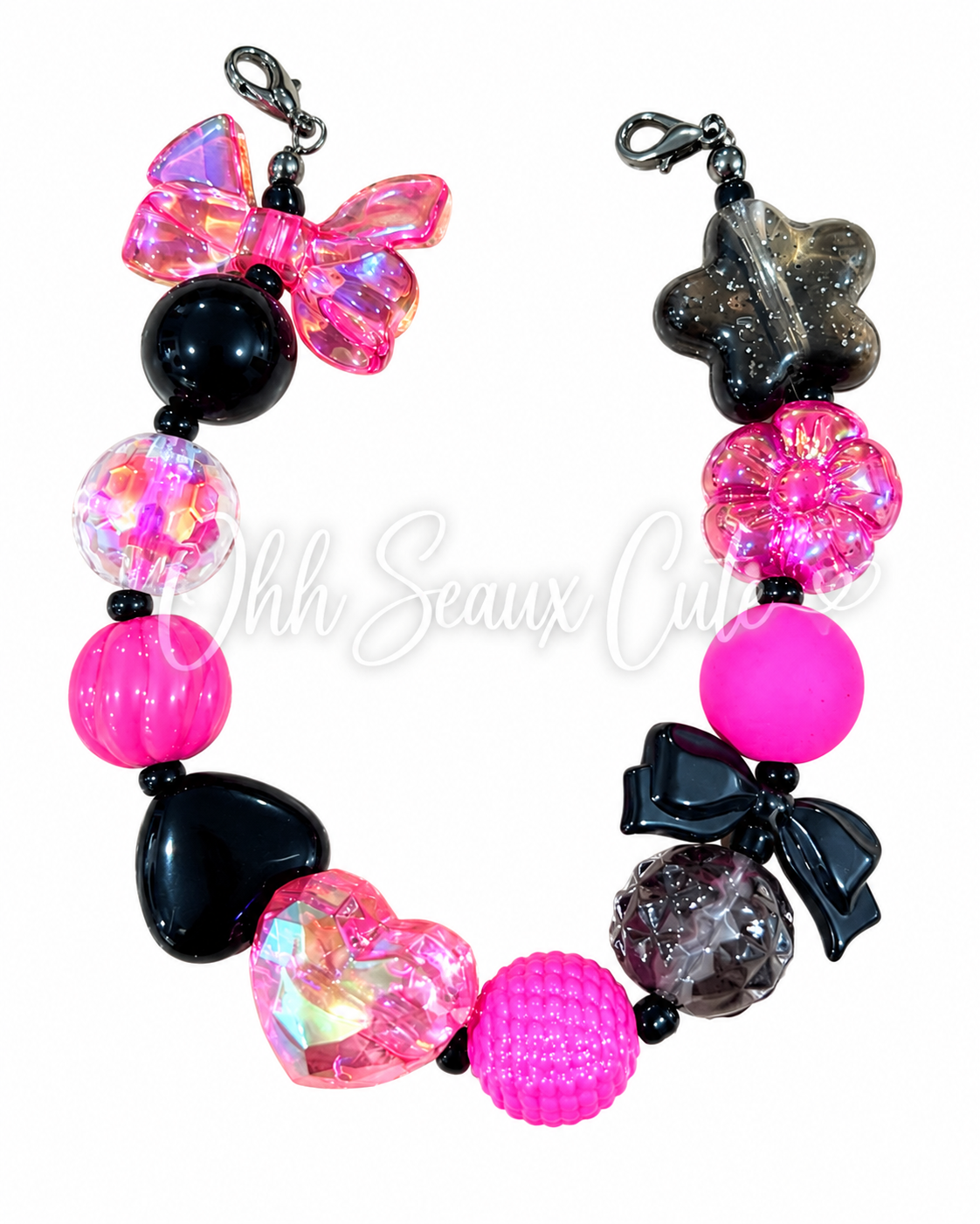9” October Pink 6 Hat Chain