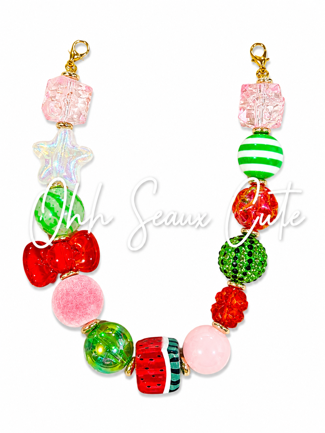 9” Watermelon 10 Hat Chain