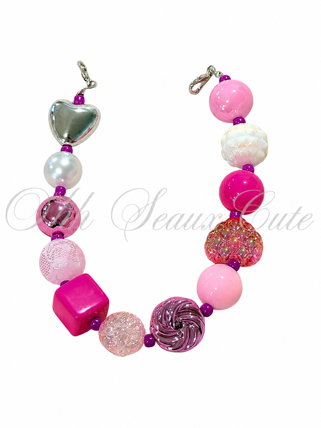 9” October Pink 4 Hat Chain