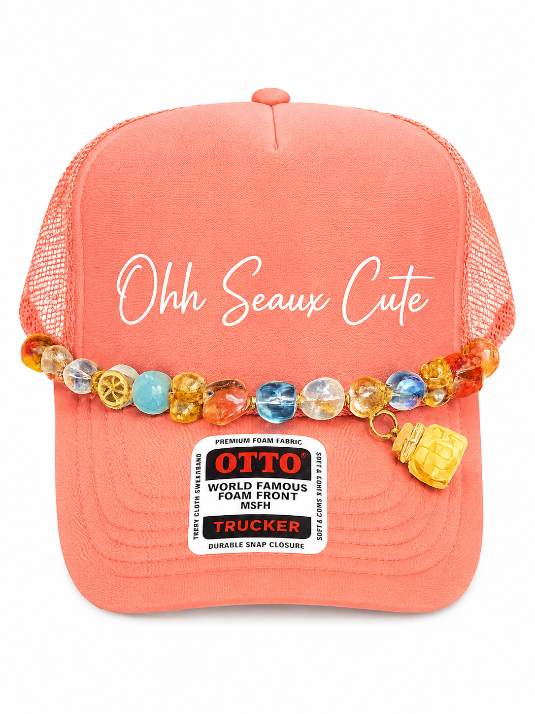 9” Tropical Punch Hat Chain-Detachable Charm