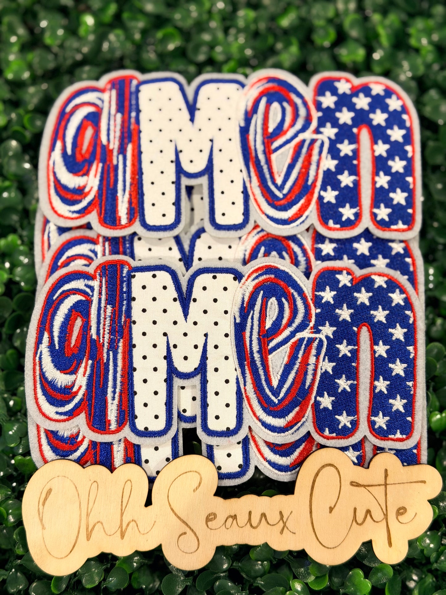 5.5” Embroidery USA AMEN- OSC Original DO NOT COPY