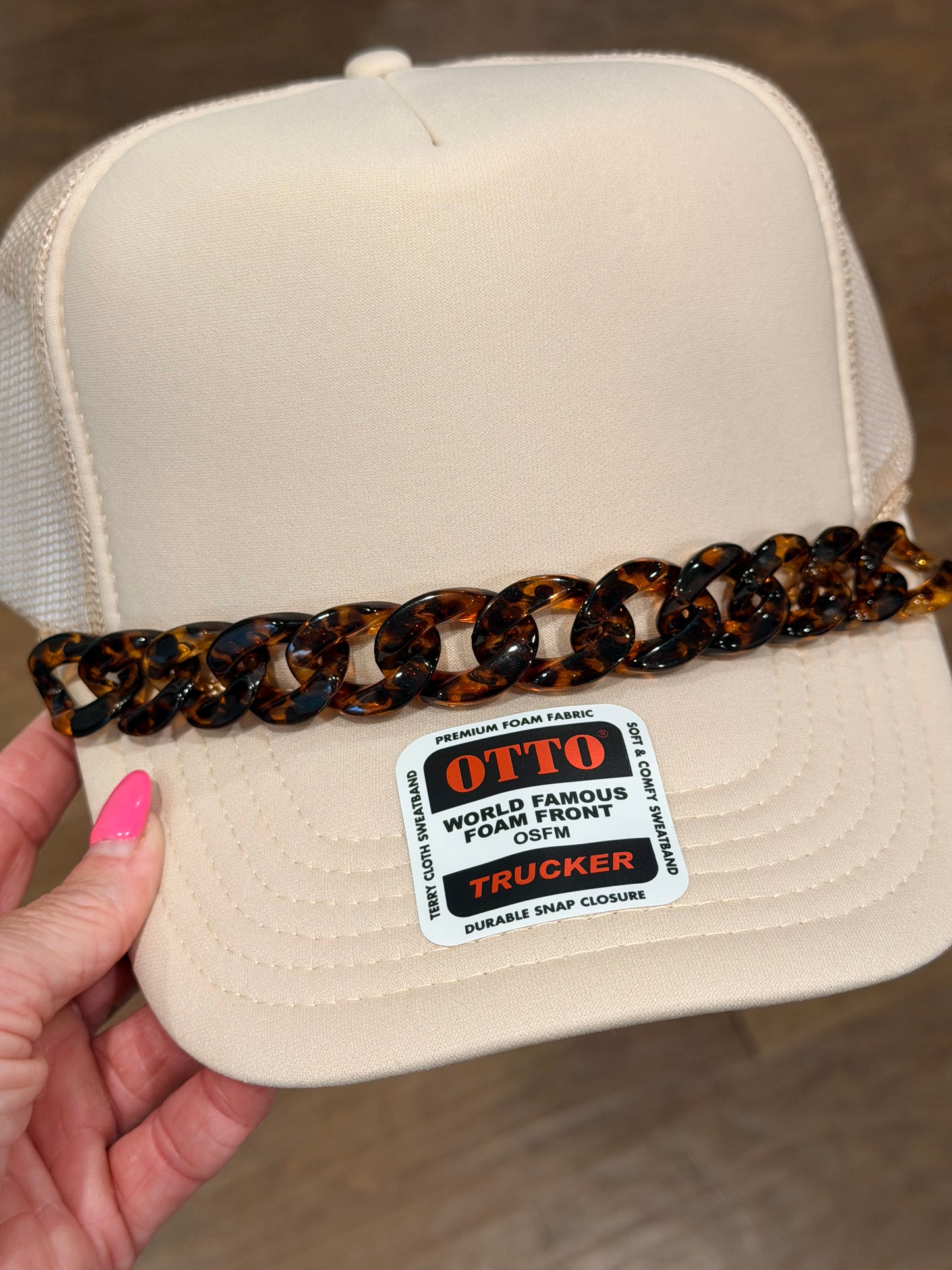 9” Chunky Tortoise Hat Chain 30MM