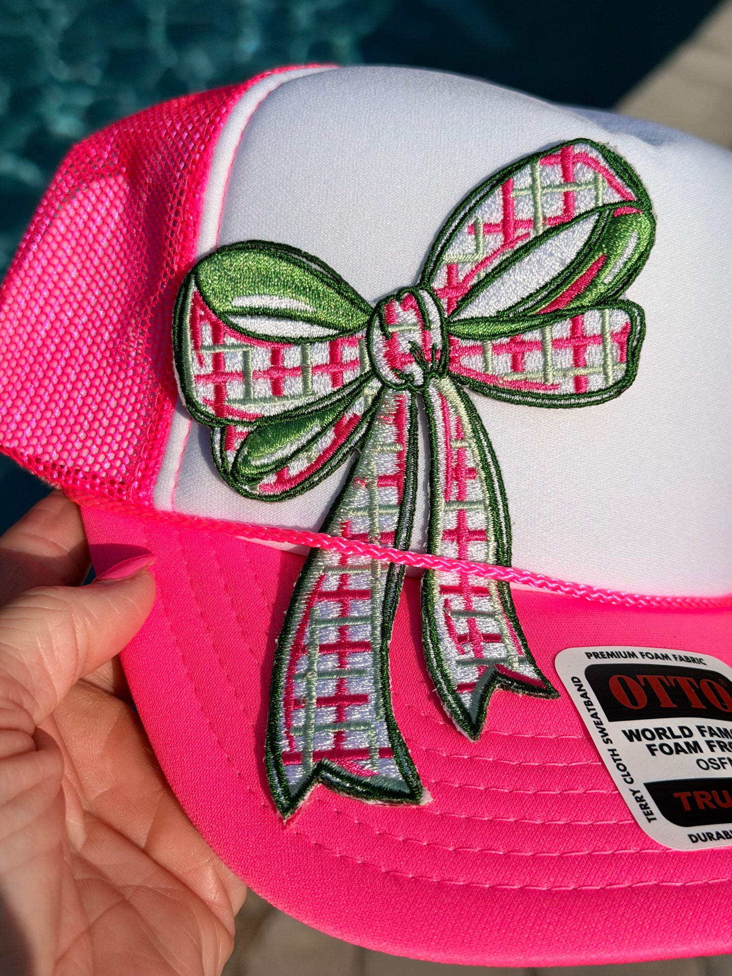 5.5” Pickleball Plaid Bow