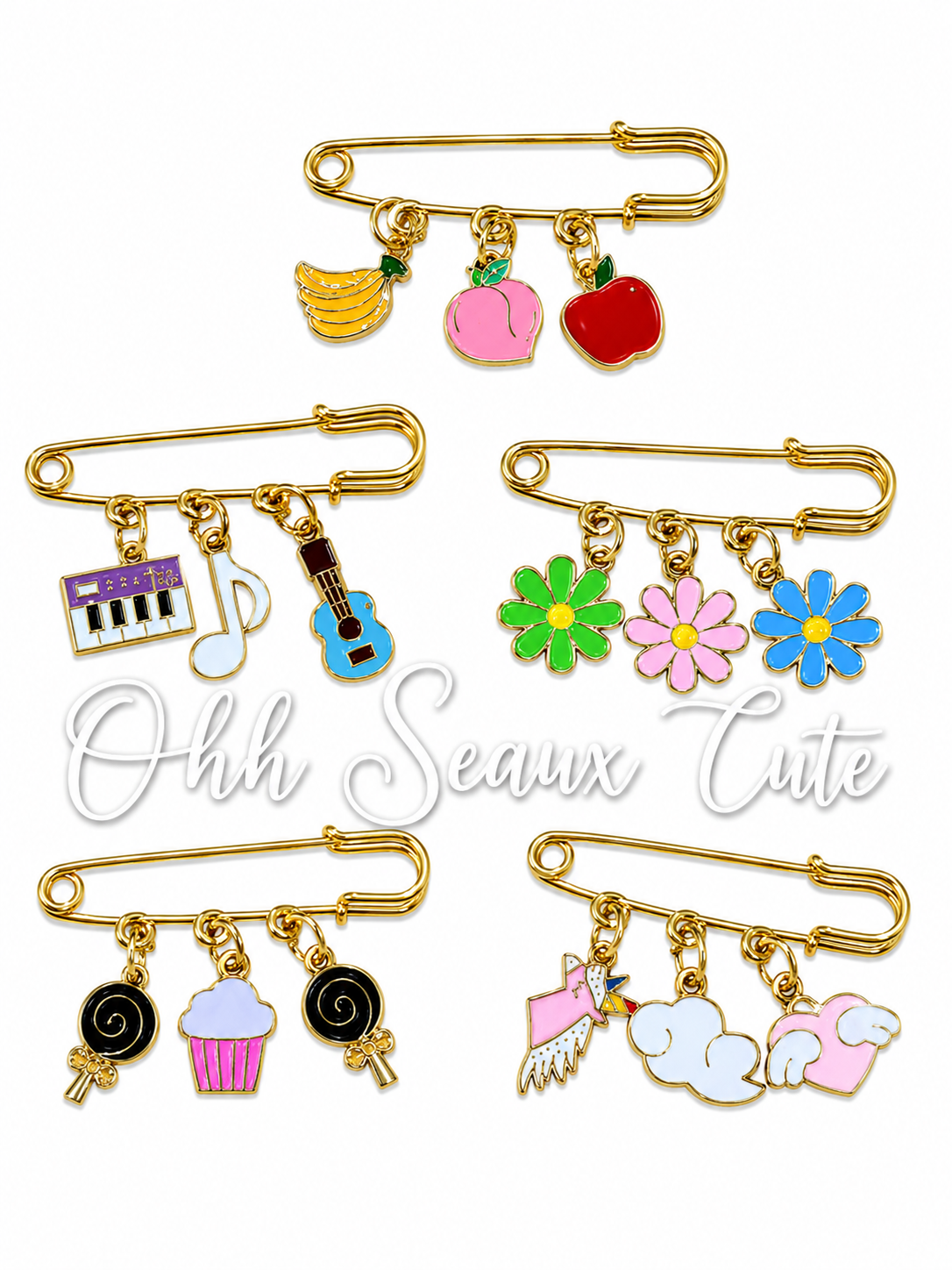 The Mix Hat Pins (Set of 5)