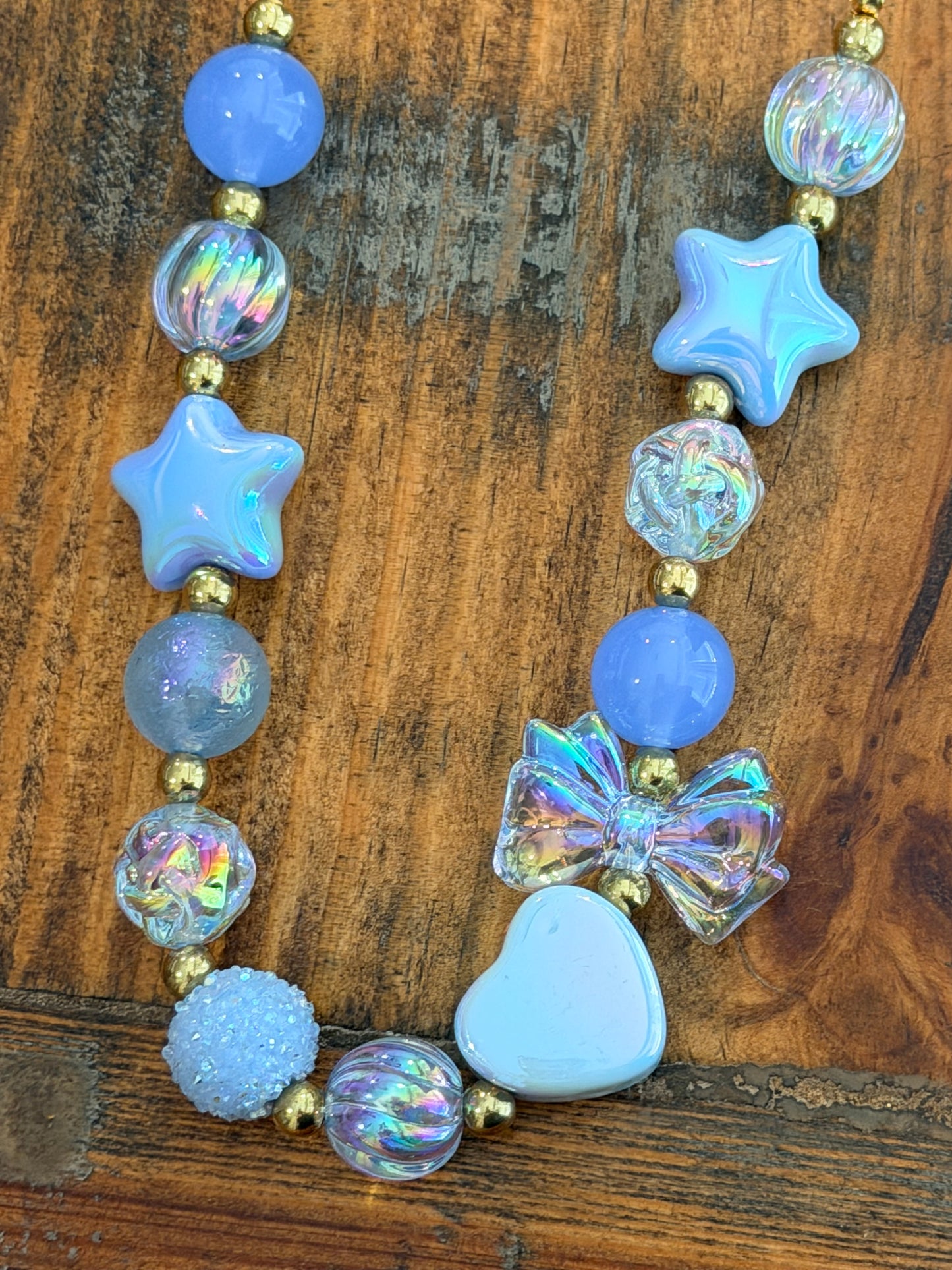 9” Blue Crush Hat Chain