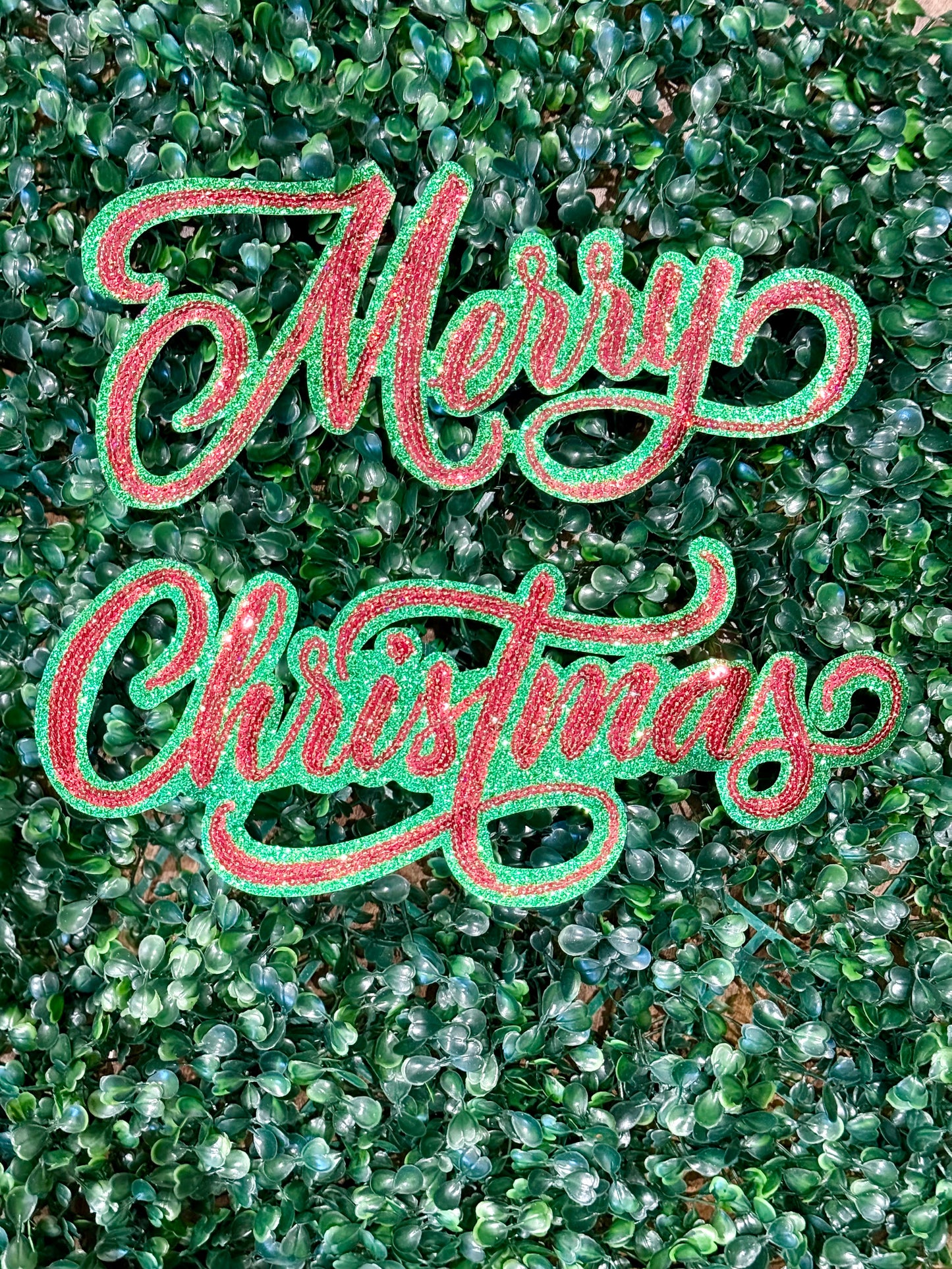 10” MERRY CHRISTMAS (2 Piece Set)