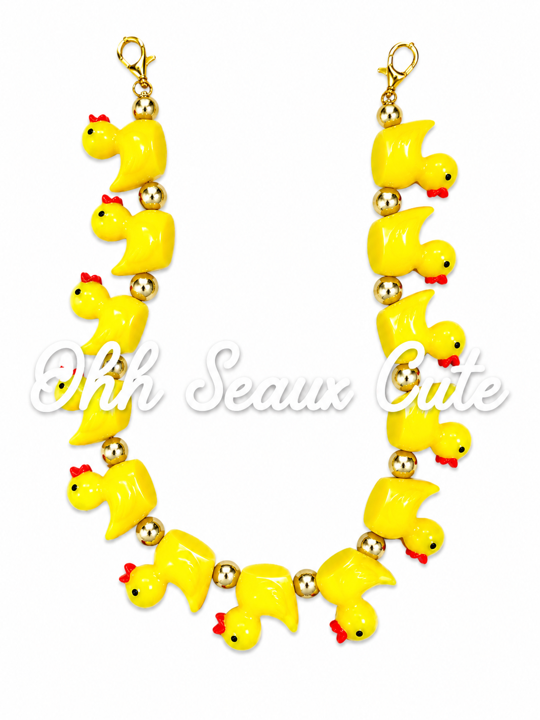9” Duck Hat Chain-Yellow