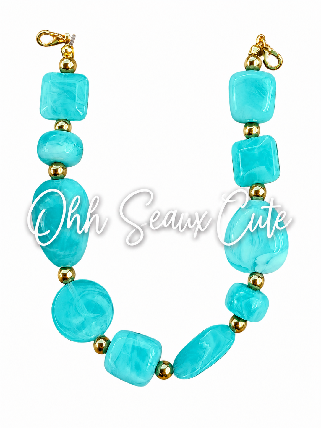 9” Turqouise Hat Chain