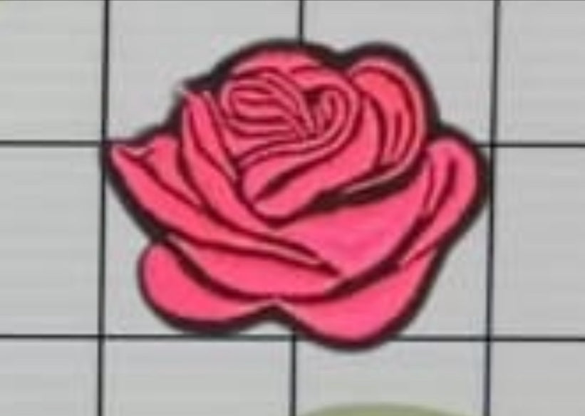 2” Embroidery Rose- Two Tone