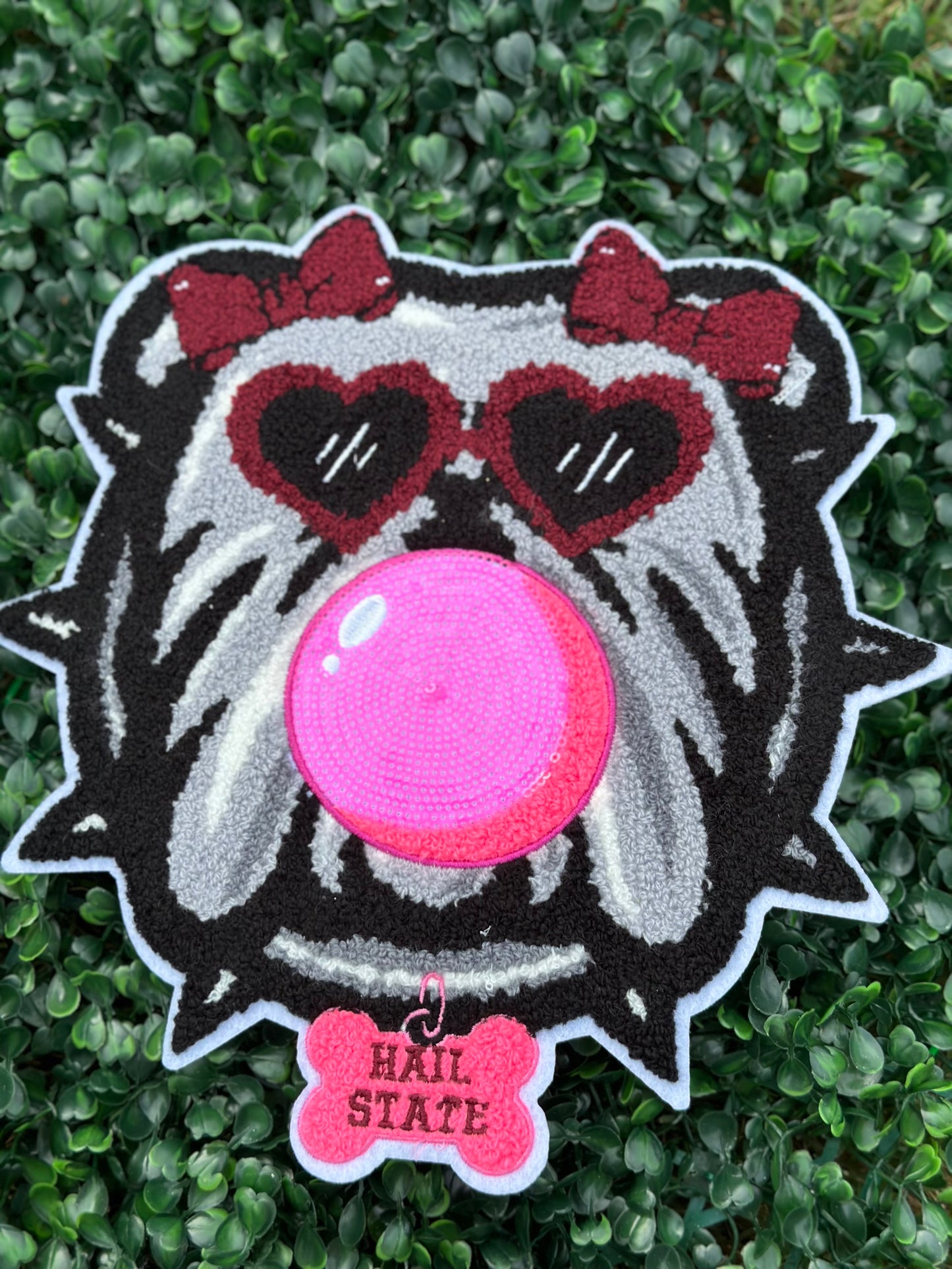 10” Mississippi State Bulldog Patch