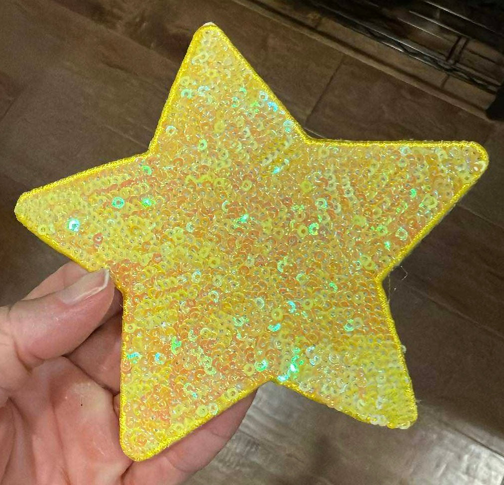 5” Sequin Star Patch