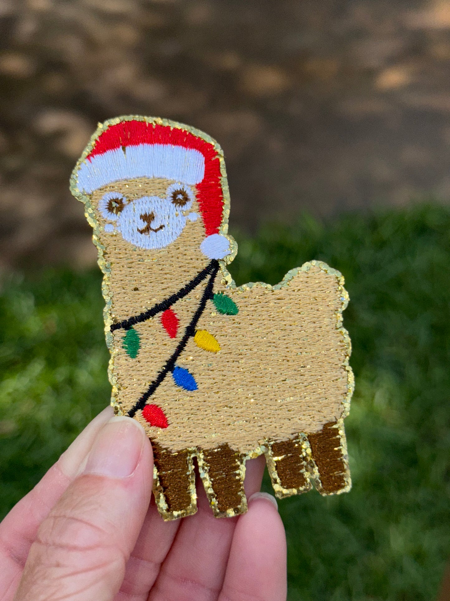 3” Christmas Alpaca