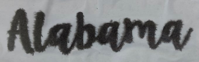 12” Fuzzy Black Patch
